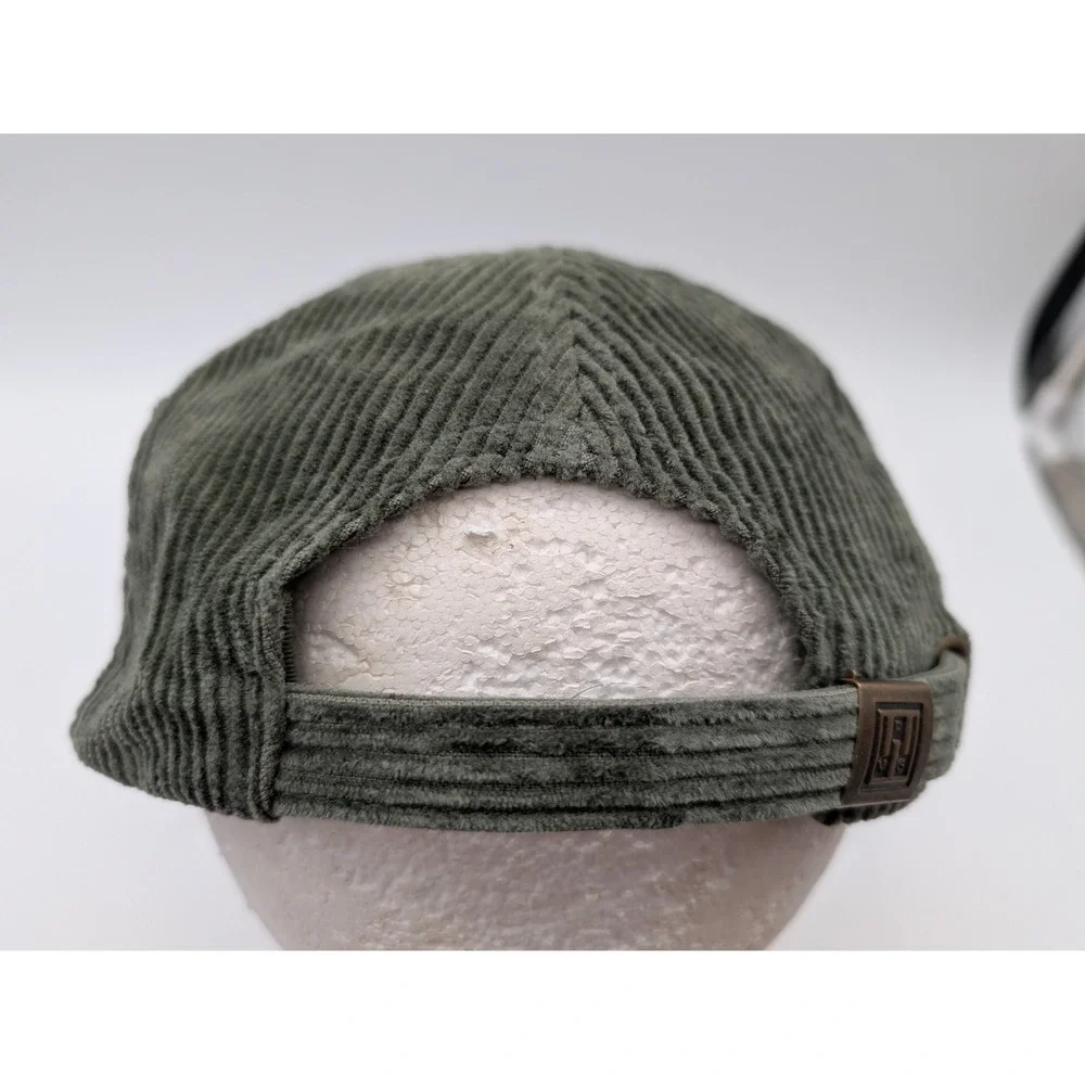 Fig + Date Corduroy Hat Olive Green No Rain No Flowers Patch Strapback Cap